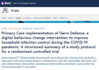 Screen shot of Germ Defence protocol paper