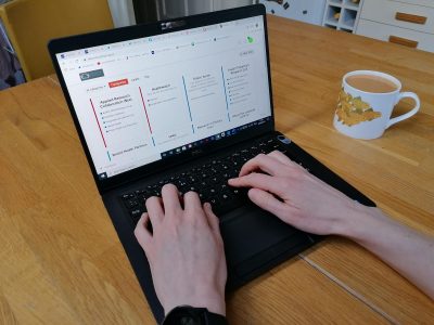 The Discourse platform on a computer