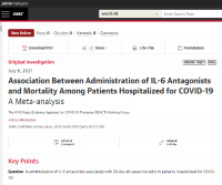 JAMA paper on IL-6 Antagonists and COVID