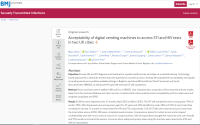 Screenshot of paper titled: Acceptability of digital vending machines to access STI and HIV tests in two UK cities