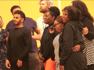 Some of the people behind Common Ambition Bristol - a still from the film HIV: Talk. Test. Protect