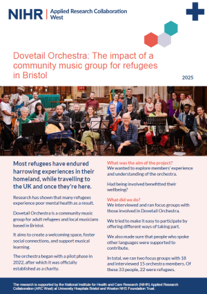 Dovetail Orchestra research summary screenshot