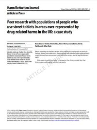 Screenshot of the research publication on street tablet use