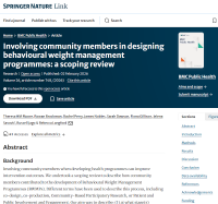 Weight management paper