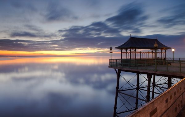 Clevedon Pier at sunset